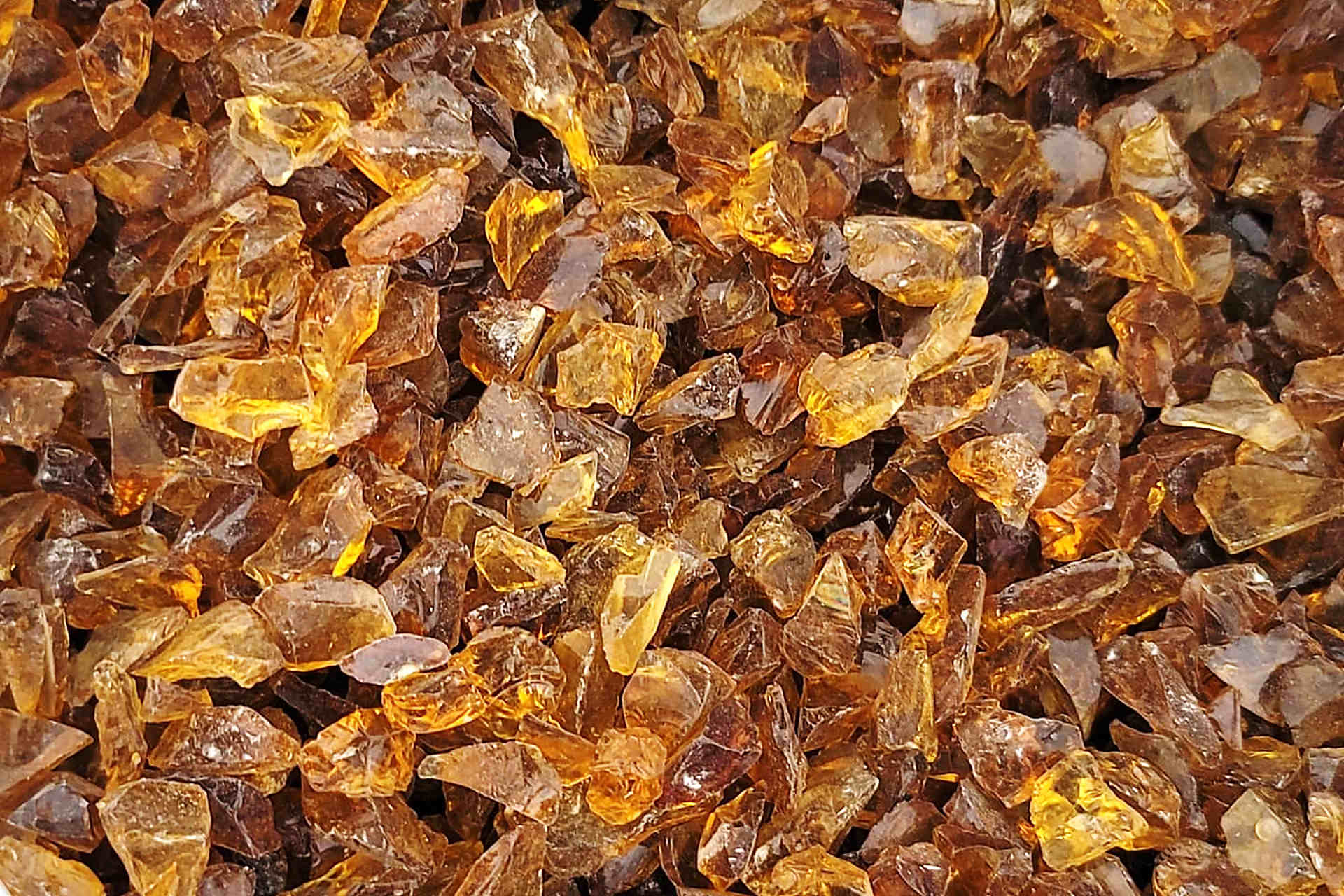 Crushed Glass アンバー（飴）の画像