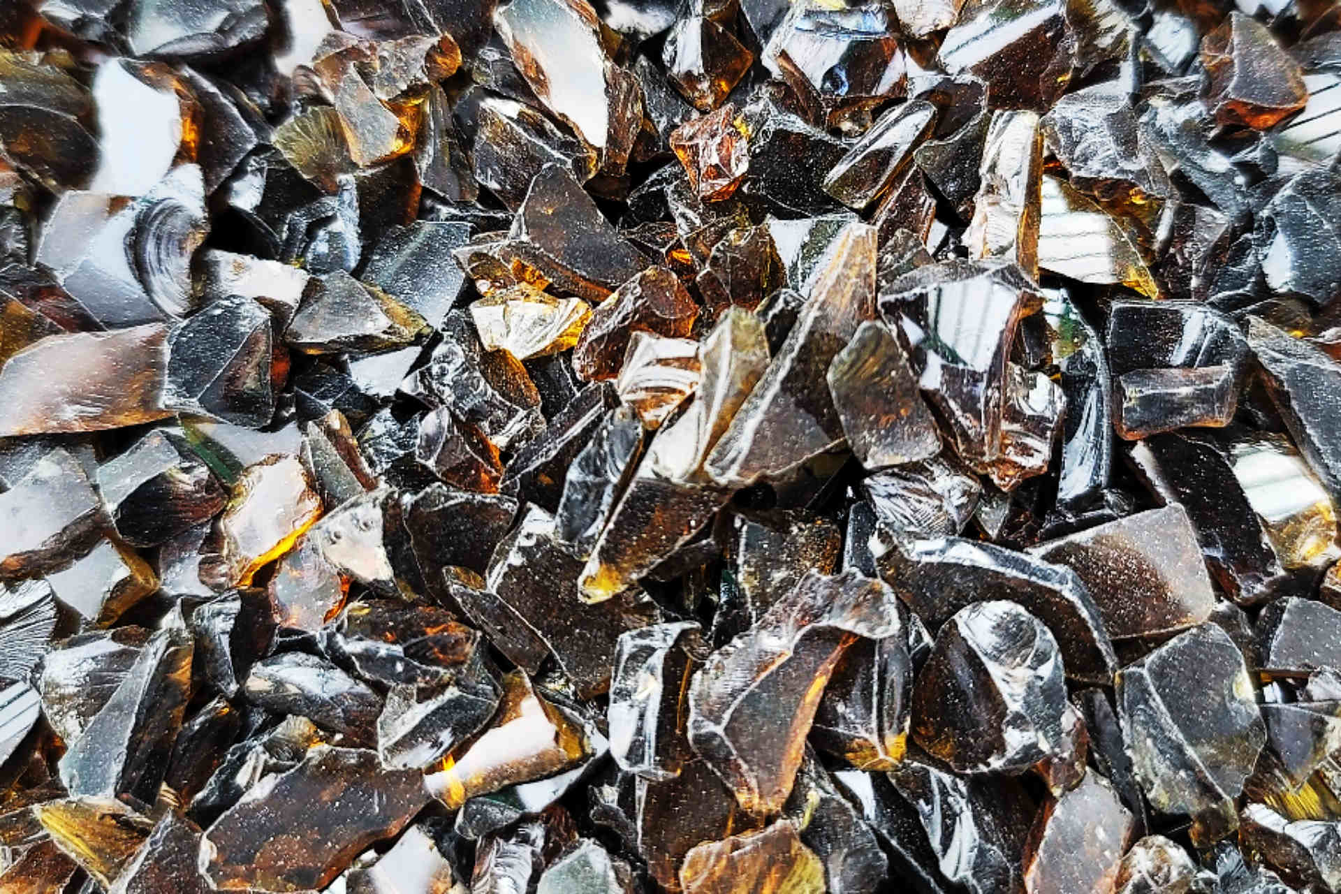 Crushed Glass 茶の画像