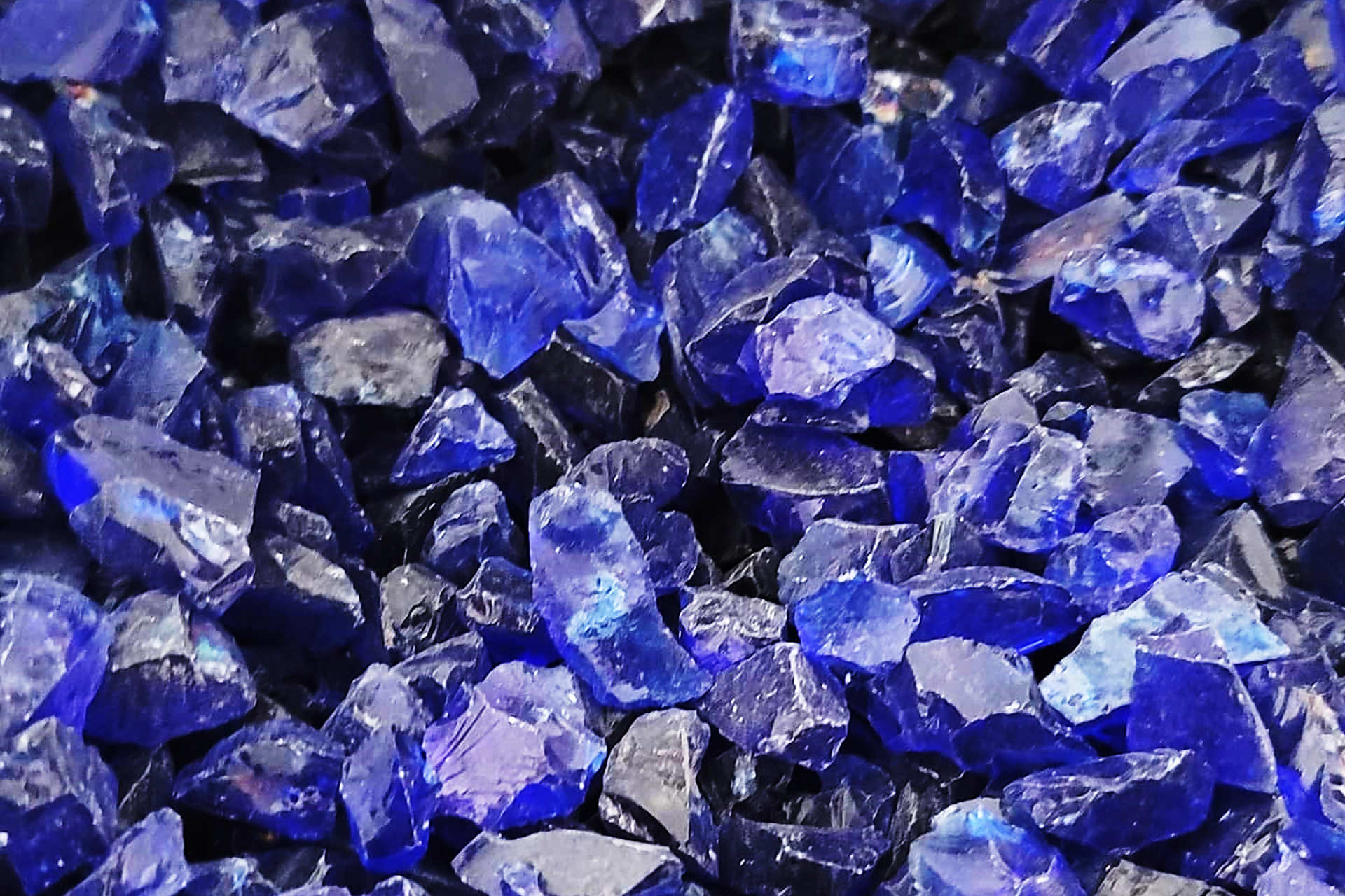 Crushed Glass コバルトブルーの画像